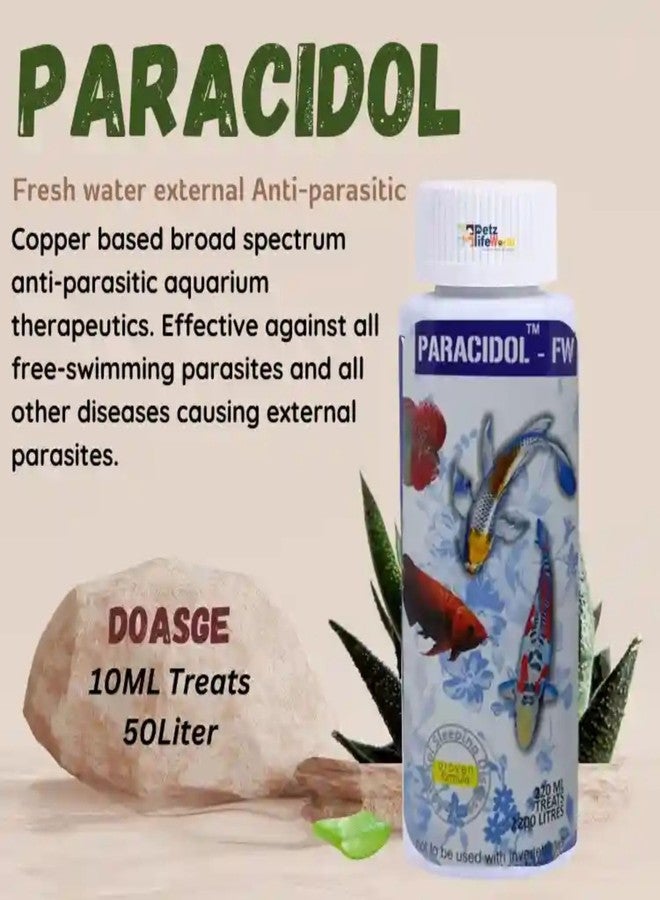 علاجات مائية (عبوة من قطعتين) باراسيدول-120 مل وباكتونيل-120 مل للمياه العذبة من بيتزلايف وورلد - Image 2